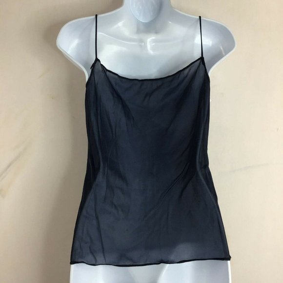 ROBERTA di CAMERINO Women's Blue Spaghetti Strap Sleeveless Tank Top Size 46 XL - Picture 3 of 14